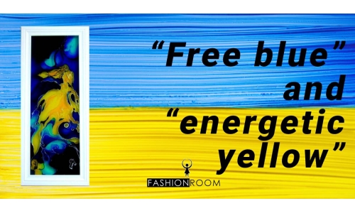 Free blue and energetic yellow